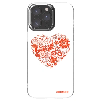 Picasee átlátszó szilikon tok az alábbi mobiltelefonokra Apple iPhone 15 Pro Max - Big heart