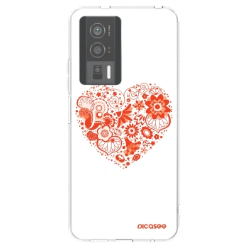 Picasee átlátszó szilikon tok az alábbi mobiltelefonokra Xiaomi Poco F5 Pro 5G - Big heart
