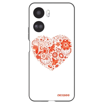Picasee fekete szilikon tok az alábbi mobiltelefonokra Honor 90 Lite 5G - Big heart