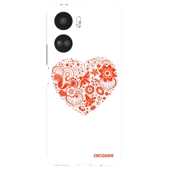 Picasee átlátszó szilikon tok az alábbi mobiltelefonokra Honor 90 Lite 5G - Big heart