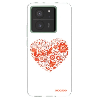 Picasee átlátszó szilikon tok az alábbi mobiltelefonokra Xiaomi 13T - Big heart