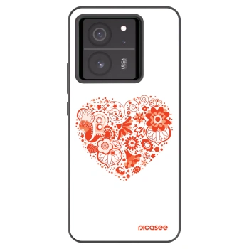 Picasee fekete szilikon tok az alábbi mobiltelefonokra Xiaomi 13T Pro - Big heart