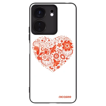Picasee fekete szilikon tok az alábbi mobiltelefonokra Xiaomi Redmi 13C 4G - Big heart