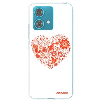 Picasee átlátszó szilikon tok az alábbi mobiltelefonokra Motorola Edge 40 Neo - Big heart