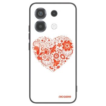 Picasee fekete szilikon tok az alábbi mobiltelefonokra Xiaomi Poco X6 - Big heart