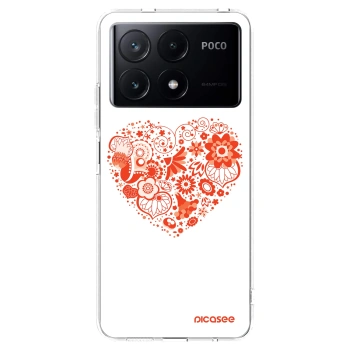 Picasee átlátszó szilikon tok az alábbi mobiltelefonokra Xiaomi Poco X6 Pro - Big heart