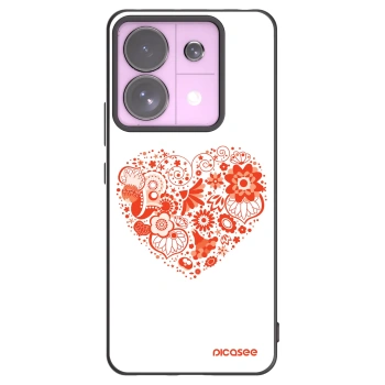 Picasee fekete szilikon tok az alábbi mobiltelefonokra Xiaomi Redmi Note 13 Pro 5G - Big heart