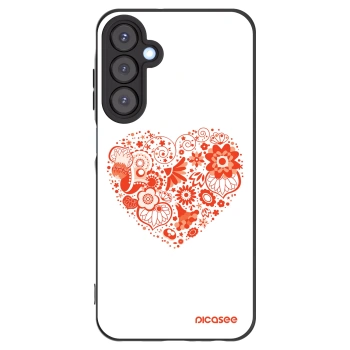 Picasee fekete szilikon tok az alábbi mobiltelefonokra Samsung Galaxy A25 A256B 5G - Big heart
