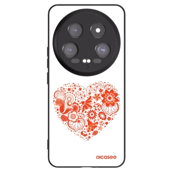 Picasee fekete szilikon tok az alábbi mobiltelefonokra Xiaomi 14 Ultra - Big heart