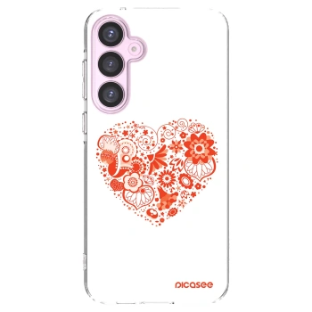 Picasee átlátszó szilikon tok az alábbi mobiltelefonokra Samsung Galaxy A55 5G A556B - Big heart