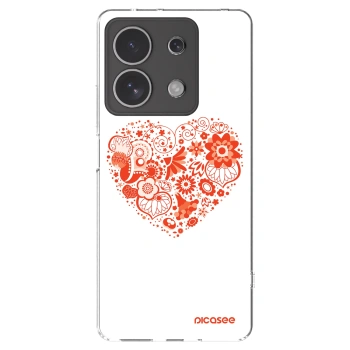 Picasee átlátszó szilikon tok az alábbi mobiltelefonokra Xiaomi Redmi Note 13 4G - Big heart