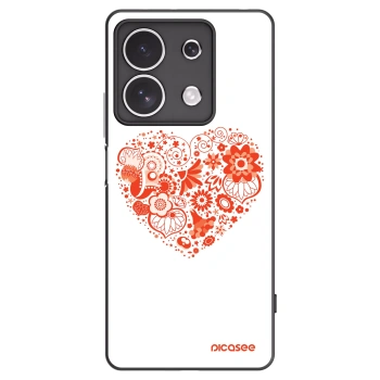 Picasee fekete szilikon tok az alábbi mobiltelefonokra Xiaomi Redmi Note 13 4G - Big heart