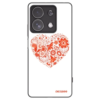 Picasee fekete szilikon tok az alábbi mobiltelefonokra Xiaomi Redmi Note 13 Pro 4G - Big heart