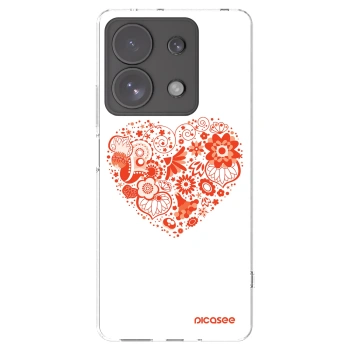 Picasee átlátszó szilikon tok az alábbi mobiltelefonokra Xiaomi Redmi Note 13 Pro 4G - Big heart