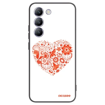 Picasee fekete szilikon tok az alábbi mobiltelefonokra Vivo V40 SE 5G - Big heart