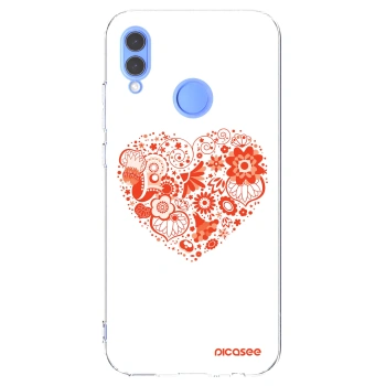 Picasee átlátszó szilikon tok az alábbi mobiltelefonokra Honor 10 Lite - Big heart