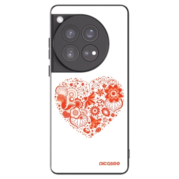 Picasee fekete szilikon tok az alábbi mobiltelefonokra OnePlus 12 5G - Big heart