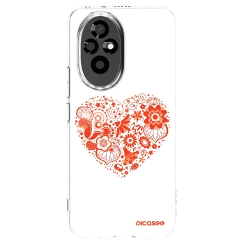 Picasee átlátszó szilikon tok az alábbi mobiltelefonokra Honor 200 Pro 5G - Big heart