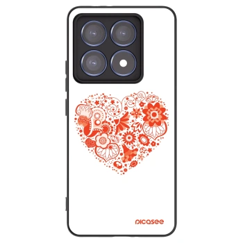 Picasee fekete szilikon tok az alábbi mobiltelefonokra Xiaomi 14T Pro - Big heart