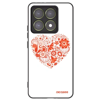 Picasee fekete szilikon tok az alábbi mobiltelefonokra Xiaomi 14T - Big heart