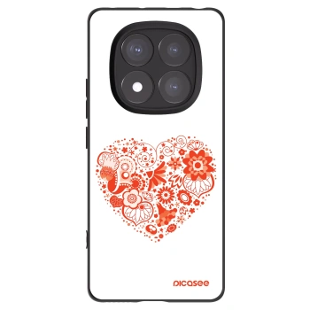 Picasee fekete szilikon tok az alábbi mobiltelefonokra Xiaomi Redmi Note 14 Pro 5G - Big heart