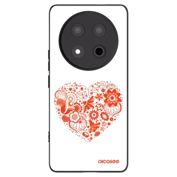 Picasee fekete szilikon tok az alábbi mobiltelefonokra Honor Magic7 Lite 5G - Big heart