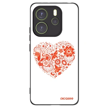 Picasee fekete szilikon tok az alábbi mobiltelefonokra Xiaomi Redmi Note 14 4G - Big heart
