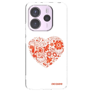 Picasee átlátszó szilikon tok az alábbi mobiltelefonokra Xiaomi Redmi Note 14 4G - Big heart