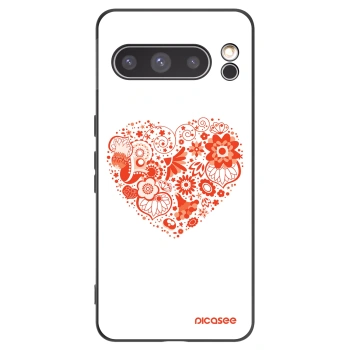 Picasee fekete szilikon tok az alábbi mobiltelefonokra Google Pixel 8 Pro - Big heart