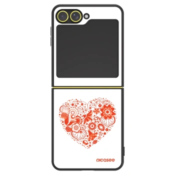Szilikon tok erre a típusra Samsung Galaxy Z Flip6 5G - Big heart