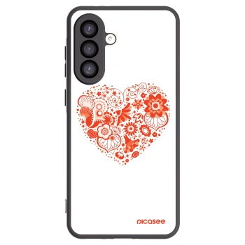 Picasee fekete szilikon tok az alábbi mobiltelefonokra Samsung Galaxy A26 5G A266B - Big heart
