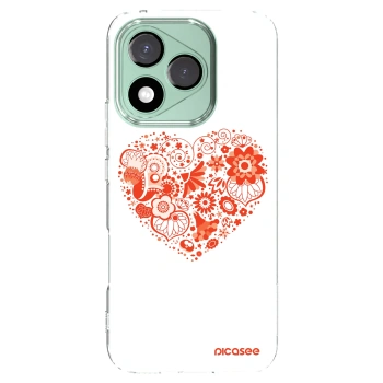 Picasee átlátszó szilikon tok az alábbi mobiltelefonokra Honor 400 Lite 5G - Big heart