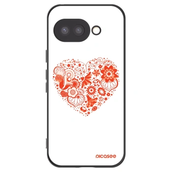 Picasee fekete szilikon tok az alábbi mobiltelefonokra Google Pixel 9a - Big heart