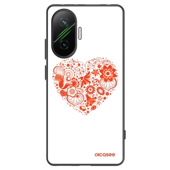 Picasee fekete szilikon tok az alábbi mobiltelefonokra Xiaomi Poco F7 Pro 5G - Big heart