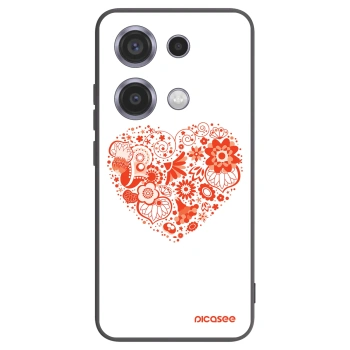 Picasee fekete szilikon tok az alábbi mobiltelefonokra Xiaomi Redmi Note 14S - Big heart