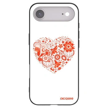 Picasee fekete szilikon tok az alábbi mobiltelefonokra Apple iPhone Air - Big heart