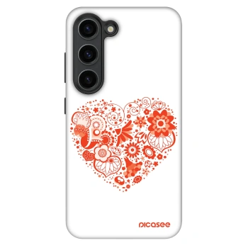 Szilikon tok erre a típusra Samsung Galaxy S23 5G - Big heart