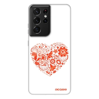 Picasee Fashion Case Samsung Galaxy S21 Ultra 5G G998B - Big heart