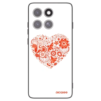 Picasee fekete szilikon tok az alábbi mobiltelefonokra Motorola Edge 60 Pro - Big heart