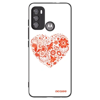 Picasee fekete szilikon tok az alábbi mobiltelefonokra Motorola Edge 60 5G - Big heart