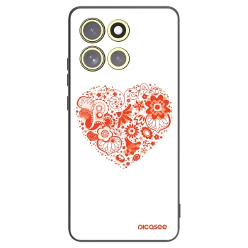 Picasee fekete szilikon tok az alábbi mobiltelefonokra Motorola Moto G86 5G - Big heart