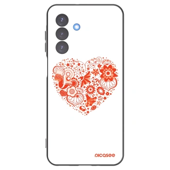 Picasee fekete szilikon tok az alábbi mobiltelefonokra Samsung Galaxy A17 5G - Big heart