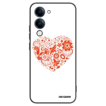 Picasee fekete szilikon tok az alábbi mobiltelefonokra Vivo Y29s 5G - Big heart
