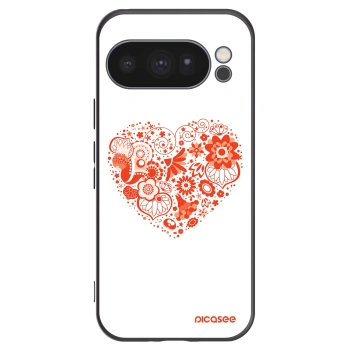 Picasee fekete szilikon tok az alábbi mobiltelefonokra Google Pixel 10 Pro - Big heart