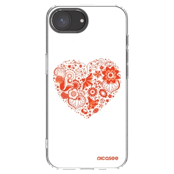 Picasee átlátszó szilikon tok az alábbi mobiltelefonokra Apple iPhone 17e - Big heart