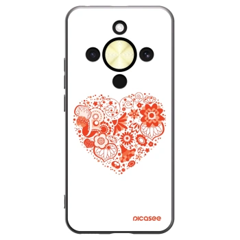 Picasee fekete szilikon tok az alábbi mobiltelefonokra Honor Magic8 Lite 5G - Big heart