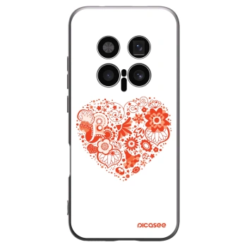 Picasee fekete szilikon tok az alábbi mobiltelefonokra Honor Magic8 Pro 5G - Big heart