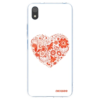 Picasee átlátszó szilikon tok az alábbi mobiltelefonokra Xiaomi Redmi 7A - Big heart