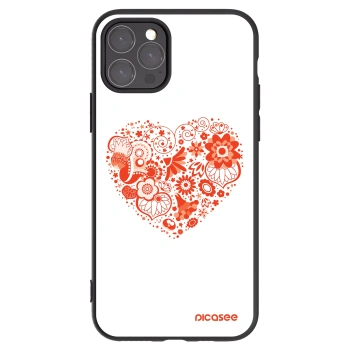 Picasee fekete szilikon tok az alábbi mobiltelefonokra Apple iPhone 11 Pro - Big heart
