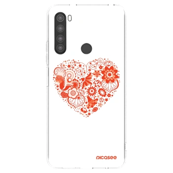 Picasee átlátszó szilikon tok az alábbi mobiltelefonokra Xiaomi Redmi Note 8 - Big heart